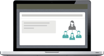 Showing a computer with multiple accounts tied to one central Enterprise account