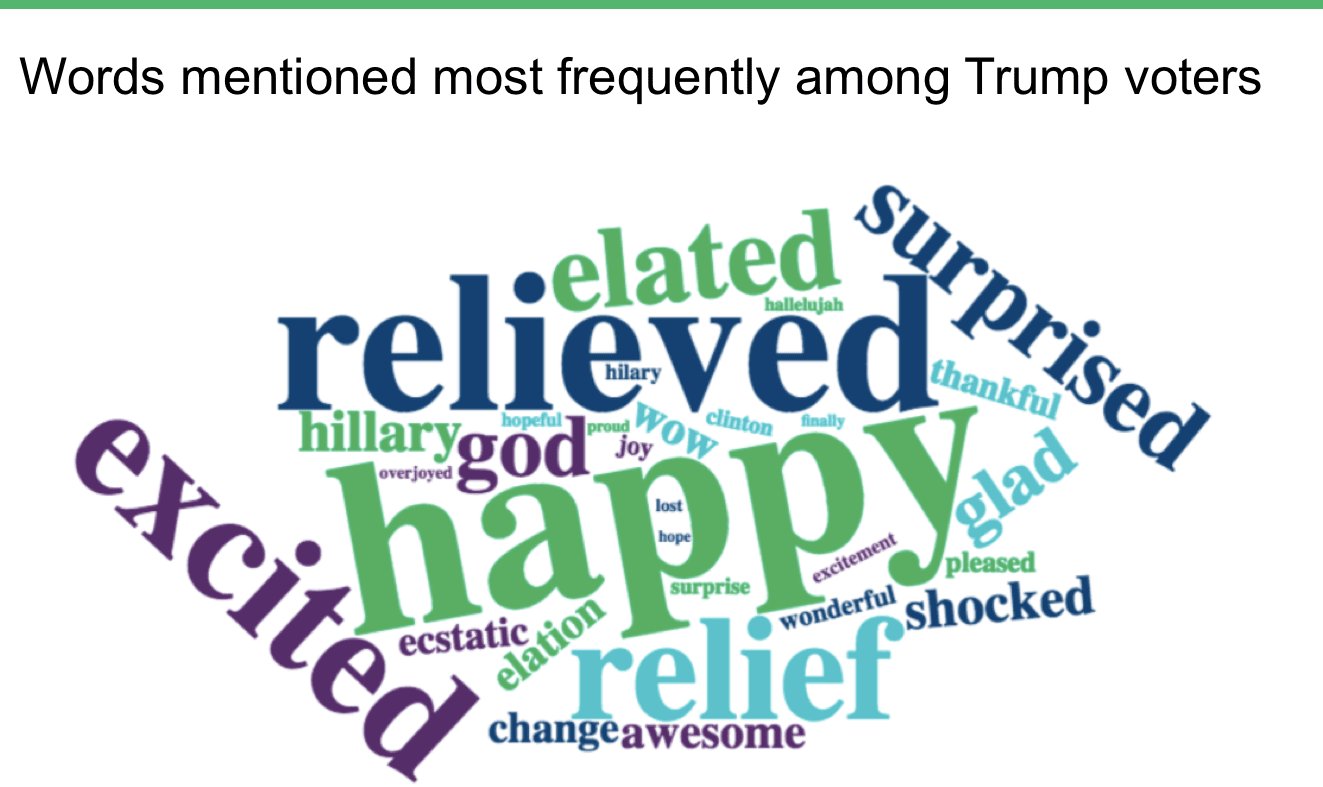 Feelings of Trump voters