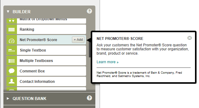 Adding NPS question