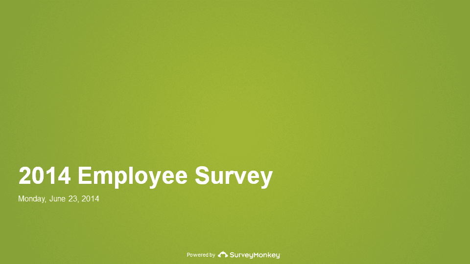 PowerPoint survey title slide