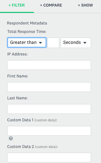 response time filter